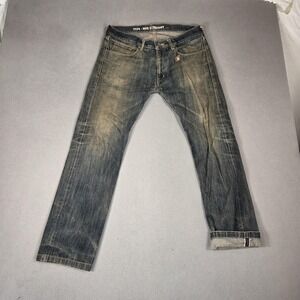 Neighborhood Jeans Mens Selvedge Whiskers Honeycomb Tracks Straight Fits 32x28